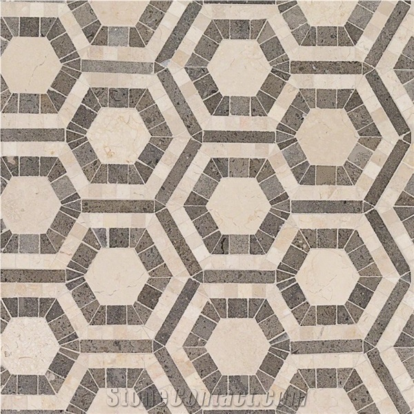 Bianco Carrara White Marble Mosaic Tiles For Wall Decoration
