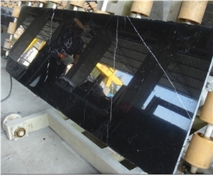 Black Ink Jade Marble Polished Tiles & Slabs