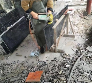 Black Ink Jade Marble Polished Tiles & Slabs