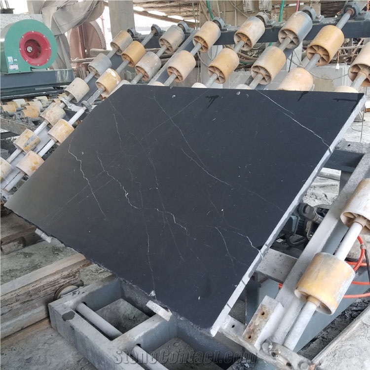 Black Nero Marquina  Honed  Marble Tiles 12"X12"