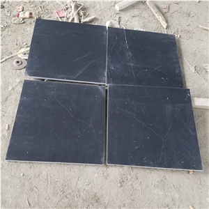 Black Nero Marquina  Honed  Marble Tiles 12"X12"