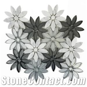 Black Pebble Mosaic Tile, Floor Mosaic Tiles