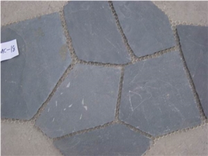 Black Slate Random Flagstones & Irregular Flagstones