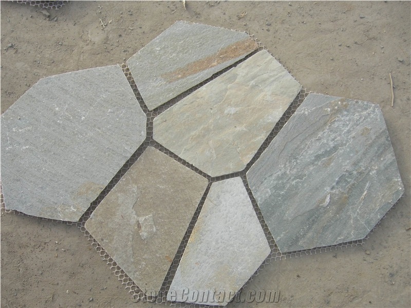 Black Slate Random Flagstones & Irregular Flagstones