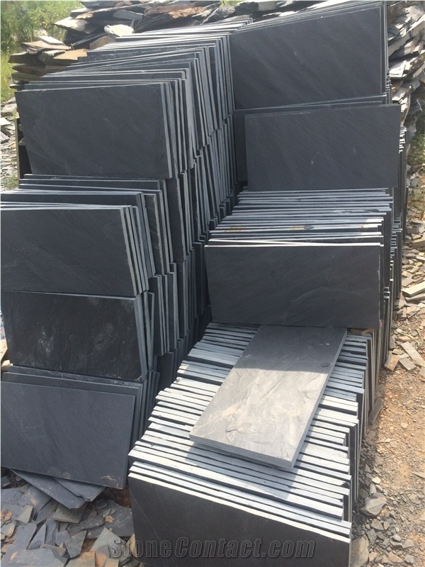 Black Slate Tile Flooring