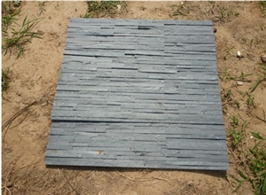 Black Water Flowing Shaped Thin Six Strips Culture Stone