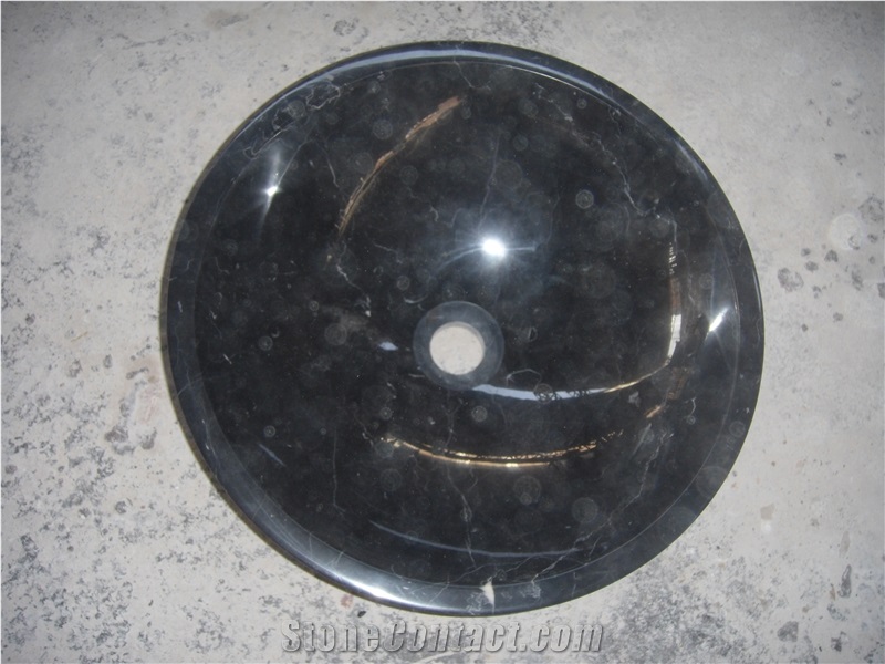 Cheap Black Marquina Marble Sinks And Basins