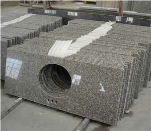 Cheap Ivory Gold Granite Bathroom Counter Top