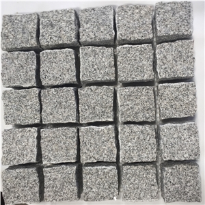Cheaper G603 Grey Granite Natural  Paving Stone On Mesh