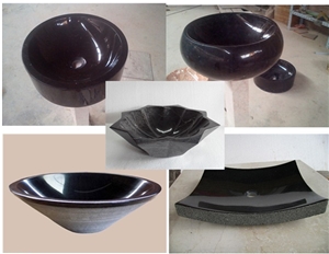 China Black Marble Sink & Basin,Black Marble Bowls