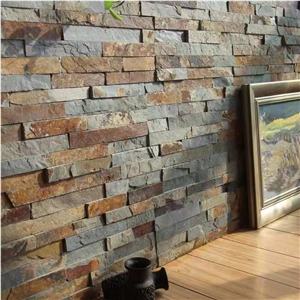 China Rusty Slate Thin Culture Stone Panel Cladding