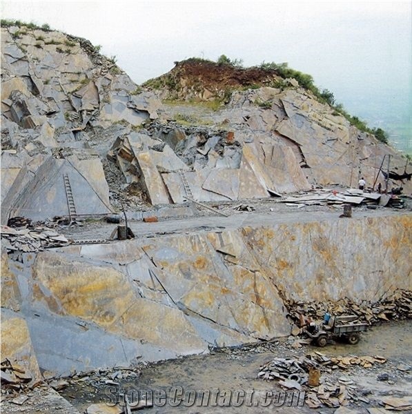 Chinese Cheap Rusty Brown Slate Flooring Tiles