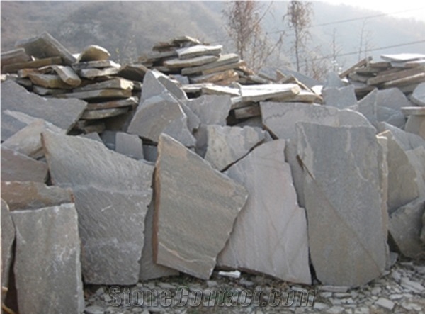 Chinese Cheap Rusty Brown Slate Flooring Tiles