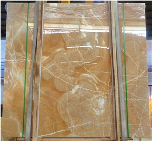 Chinese Honey Yellow Onyx Polished Tiles & Slabs