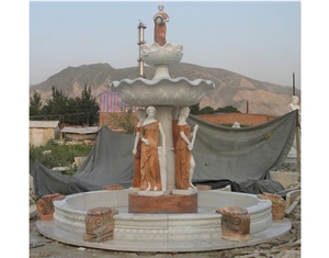 Customized Big Square Wall Fountains Carving Stone
