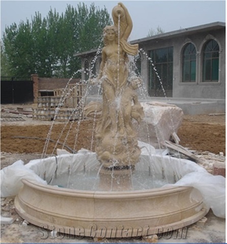 Customized Big Square Wall Fountains Carving Stone