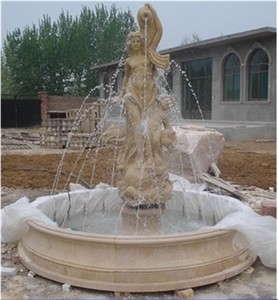 Customized Big Square Wall Fountains Carving Stone