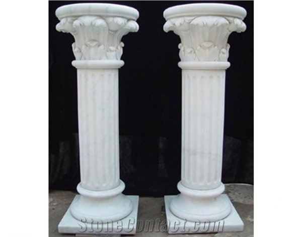 Front Home Door Decoration Stone Carving Rome Pillars