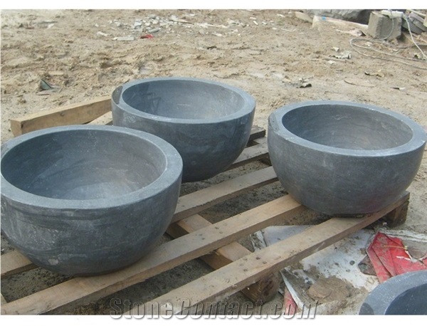 G654 Dark Grey Granite Customized Wash Sinks, Pedestal Basin