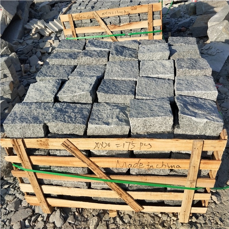 G654 Dark Grey Panda Granite Tiles For Sale