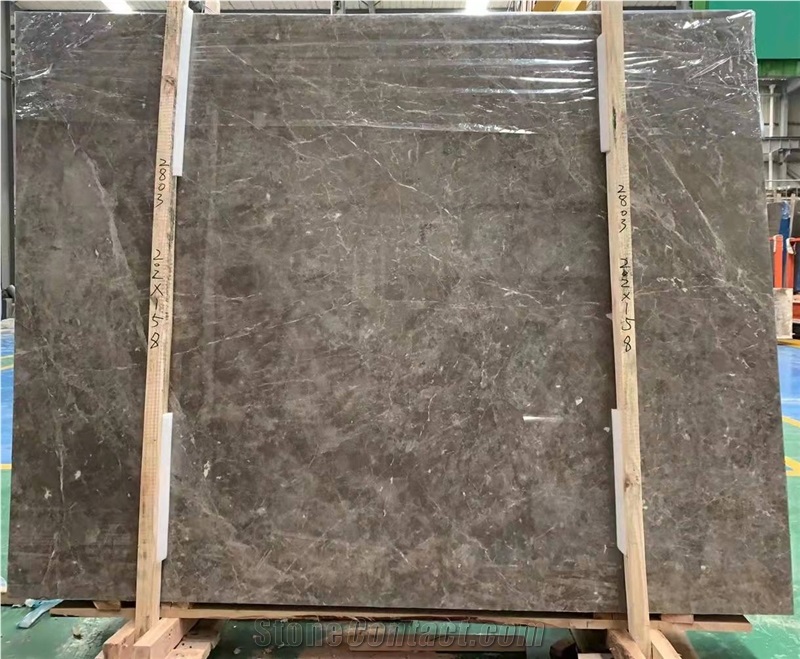Georgia Dark Grey Marble With White Grains Slabs Tiles