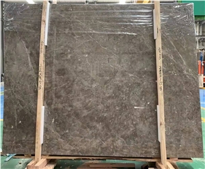 Georgia Dark Grey Marble With White Grains Slabs Tiles