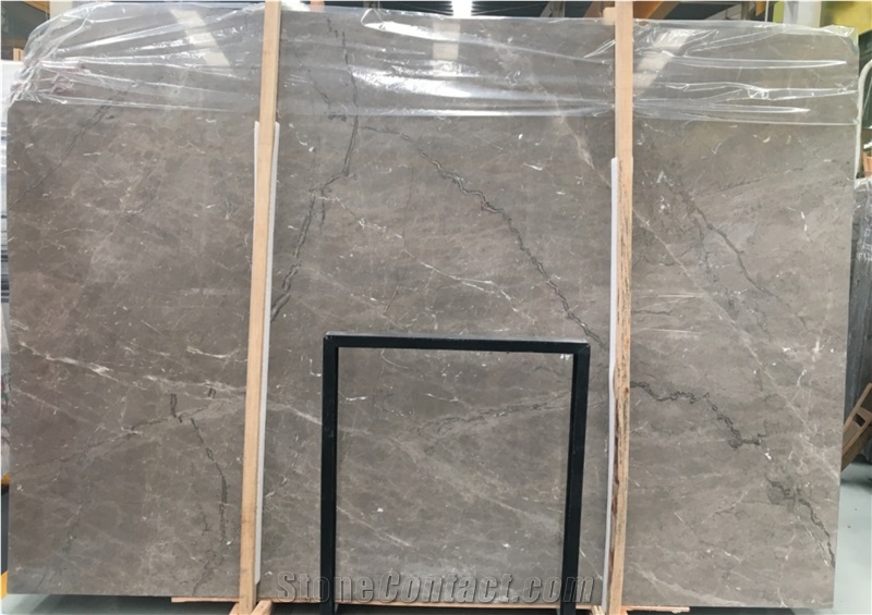 Georgia Dark Grey Marble With White Grains Slabs Tiles