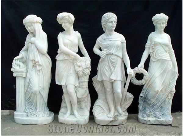 Hand Carving White Marble Statue,Human Sculptures