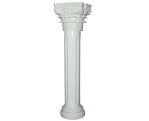 High Quality Beige Marble Sculptured Home Decorated Pillars