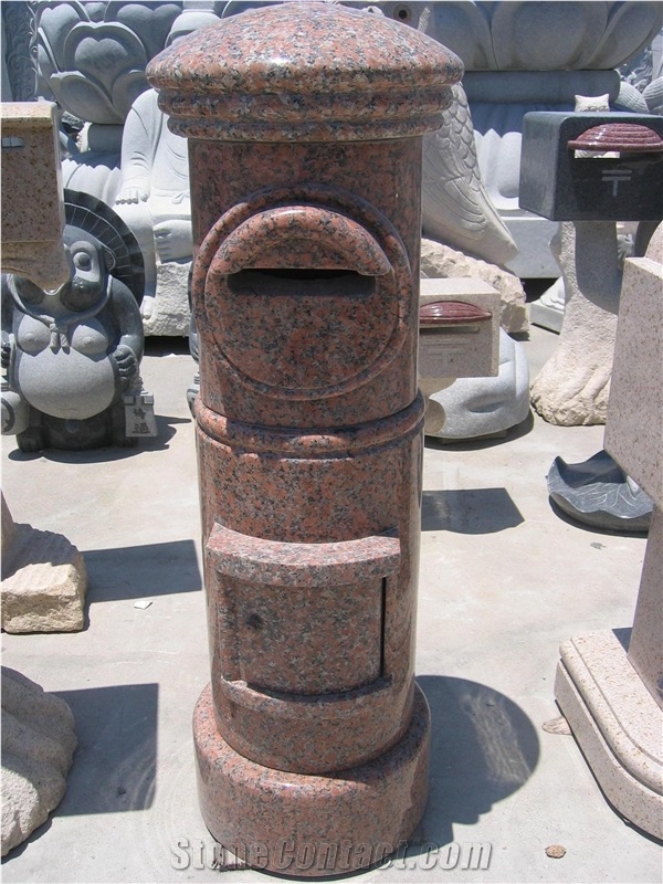 Light Grey Granite Mailbox, Chinese Granite Postbox