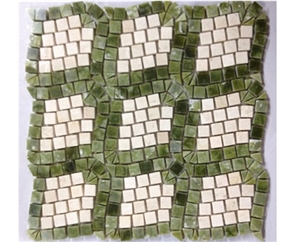 Luxurious Decorative Wall Panel Yellow Honey Onyx Mosaic