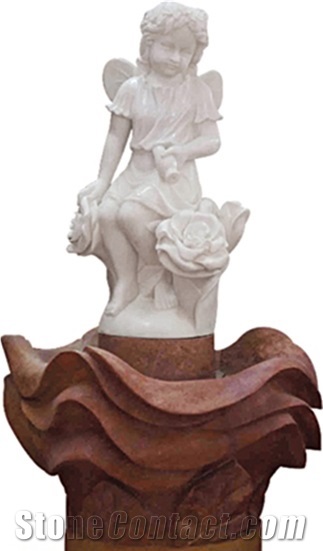 Mixed Marble Stone Water Feature Exterior Fountains
