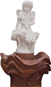 Mixed Marble Stone Water Feature Exterior Fountains