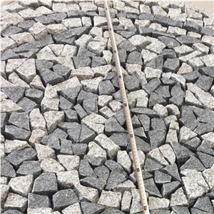 Natural Face Pavers  Round Pattern Granite Driveway Stone