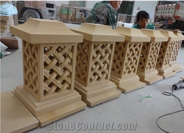 Outdoor Garden Sandstone Lantern,Sculpture Lantern
