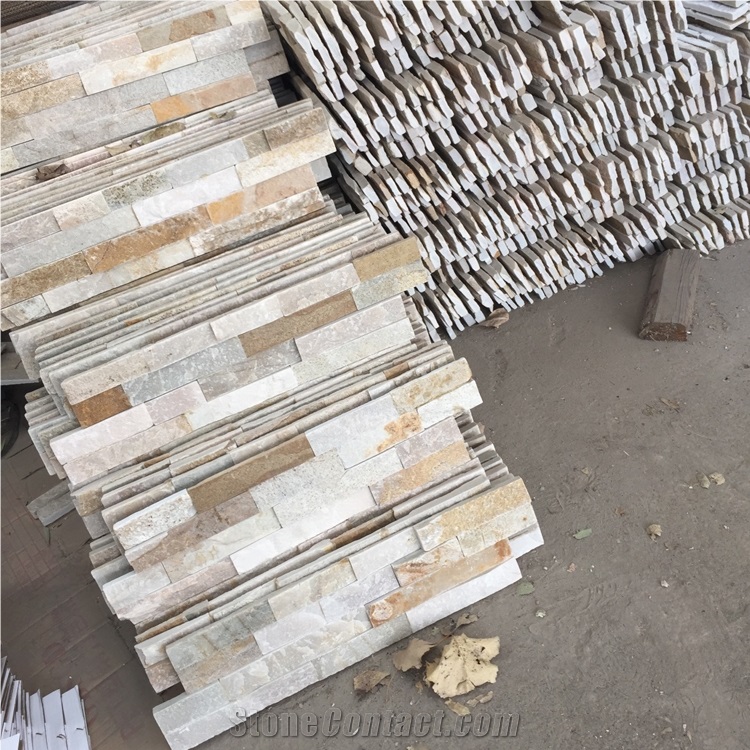 Po14 Yellow Slate Wall Cladding Panels Factory Price