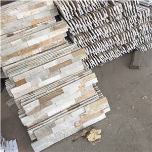 Po14 Yellow Slate Wall Cladding Panels Factory Price