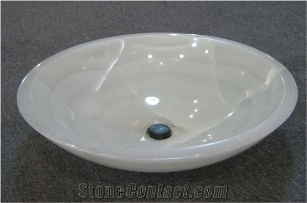 Polished Guizhou Wood Stone Marble Round Sinks & Basin