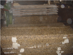 Polished Tiger Skin Yellow Granite Tiles And Slabs