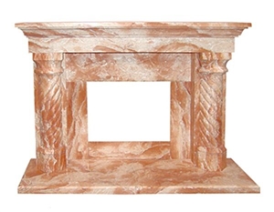 Pure White Marble Carved Fireplace Surround,Fireplace Mantel