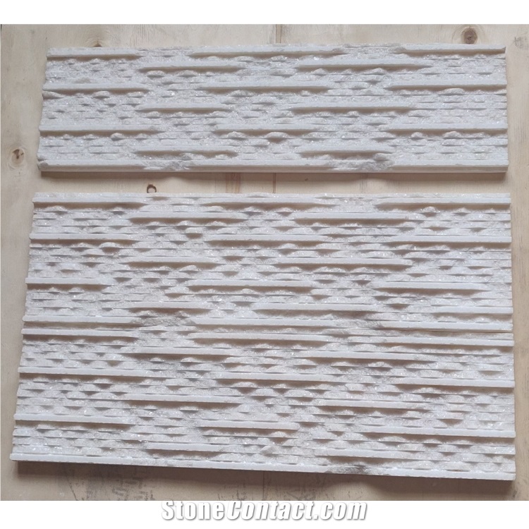 Pure White Quartzite Culture Stone Panel