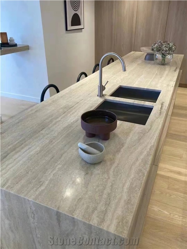 Roman Silver Travertine Flooring Tiles And Slabs