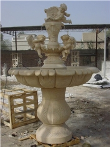 Round Square Fountains,Water Features Hand Carving Stone