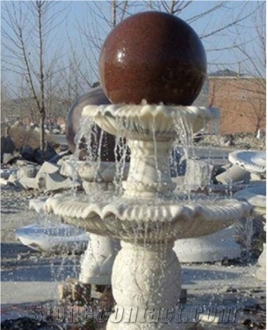 Round Square Fountains,Water Features Hand Carving Stone