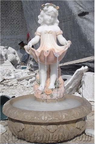 Round Square Fountains,Water Features Hand Carving Stone