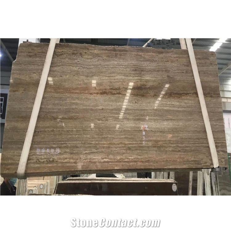 Silver Grey Travertine Slab And Tiles For  Walling