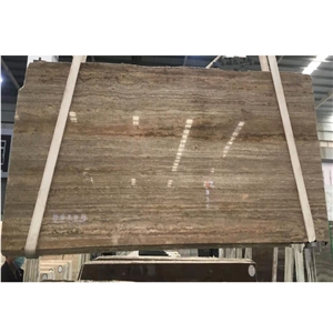 Silver Grey Travertine Slab And Tiles For  Walling