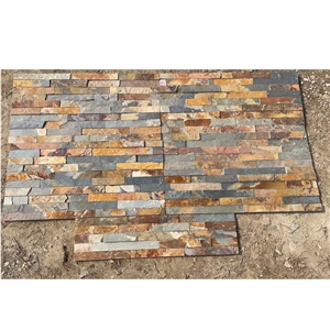 Slate 60*15  Rusty Culture Stone For Wall Decorative Panels