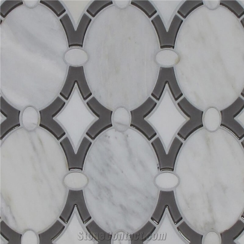 Thin Marble Mosaic Tiles,Multicolor Marble Mosaic Wall Tiles