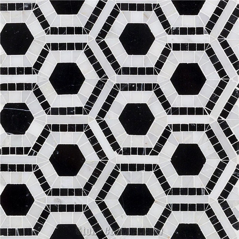 Thin Marble Mosaic Tiles,Multicolor Marble Mosaic Wall Tiles